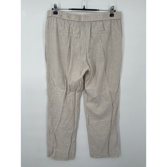 Rafaella Comfort Linen Blend Pants‎ Women's M Classic Relaxed Wide Leg - Picture 4 of 7